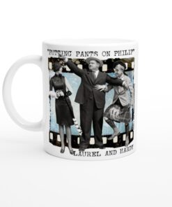 Laurel & Hardy White 11oz Ceramic Mug