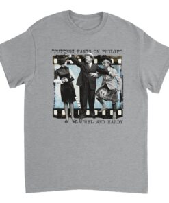 Laurel & Hardy Putting Pants on Philip T-Shirt